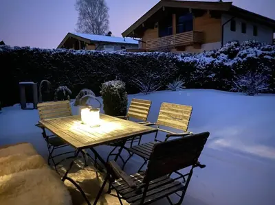 Das gemütliche Chalet im Bergdoktordorf Ellmau im Winter