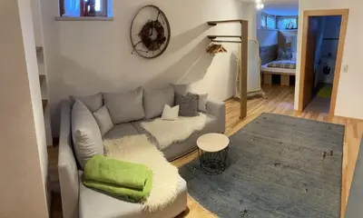 Ein Sitzbereich in der Unterkunft Haus Gruber Theresia