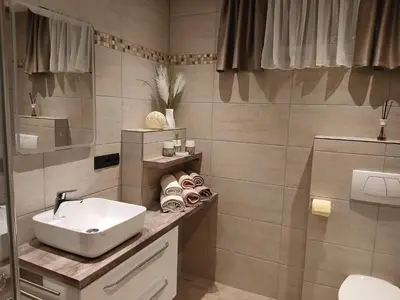 Ein Badezimmer in der Unterkunft Ferienwohnung Steinberger