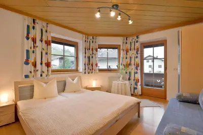 Ein Bett oder Betten in einem Zimmer der Unterkunft Ferienwohnung Prosch