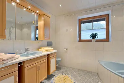 Ein Badezimmer in der Unterkunft Ferienwohnung Prosch
