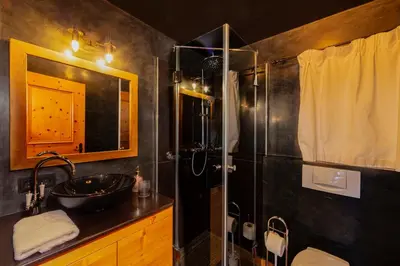 Ein Badezimmer in der Unterkunft Das Kitz - deLuxe Chalet Valerie