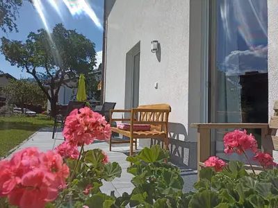 Ein Garten an der Unterkunft Beim Orgeler