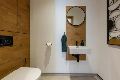 Ein Badezimmer in der Unterkunft Glückhoch2