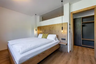 Ein Bett oder Betten in einem Zimmer der Unterkunft Glückhoch2