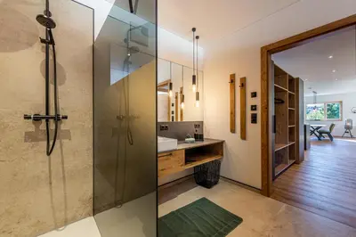 Ein Badezimmer in der Unterkunft Glückhoch2