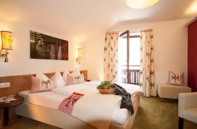 Ein Bett oder Betten in einem Zimmer der Unterkunft Lieblingsplatz Tirolerhof