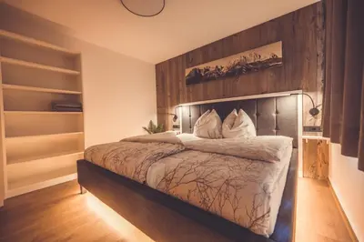 Ein Bett oder Betten in einem Zimmer der Unterkunft Apartment Gipfelblick