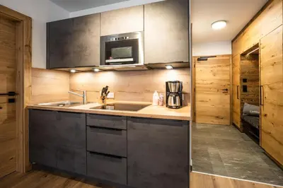 Küche/Küchenzeile in der Unterkunft Ellmauer Hex Appartements
