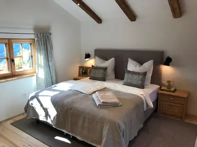 Ein Bett oder Betten in einem Zimmer der Unterkunft Chalet Feldkasten by Interhome