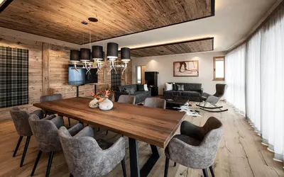 Ein Sitzbereich in der Unterkunft LaMonte Luxury Apartments