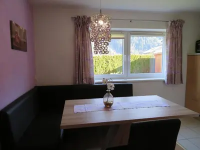 Ein Sitzbereich in der Unterkunft Appartement Reiter