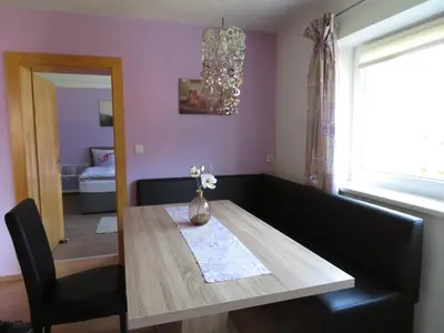 Ein Sitzbereich in der Unterkunft Appartement Reiter