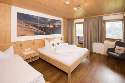 Ein Bett oder Betten in einem Zimmer der Unterkunft Appartement Moaeben - Panorama