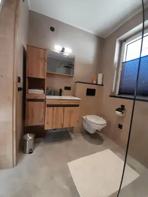Ein Badezimmer in der Unterkunft Haus Jessica incl National Park Sommercard