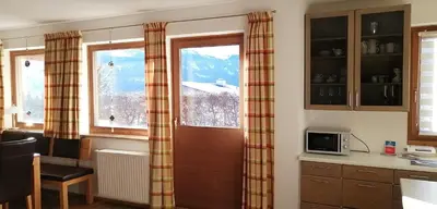 Küche/Küchenzeile in der Unterkunft Haus Jessica incl National Park Sommercard