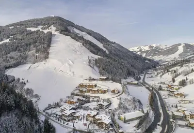 Ein allgemeiner Bergblick oder ein Berglick von der Ferienwohnung aus