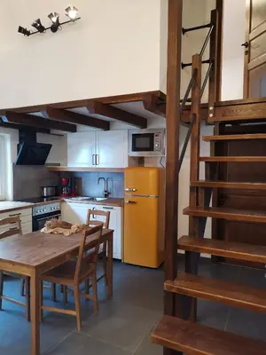 Küche/Küchenzeile in der Unterkunft Bonapart
