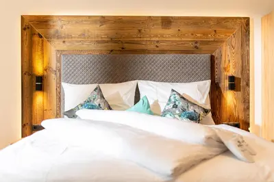 Ein Bett oder Betten in einem Zimmer der Unterkunft Apart Jasmin