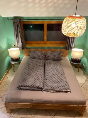 Ein Bett oder Betten in einem Zimmer der Unterkunft Sepps Appartement