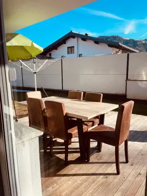 Ein Sitzbereich in der Unterkunft Appartement Sabrina