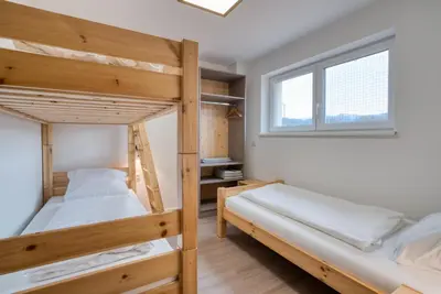 Ein Bett oder Betten in einem Zimmer der Unterkunft Natur Residenz Bad Häring