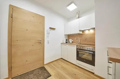 Küche/Küchenzeile in der Unterkunft Appartement Bergzeit