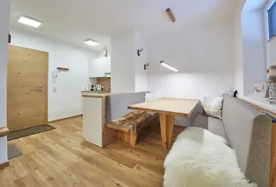 Küche/Küchenzeile in der Unterkunft Appartement Bergzeit