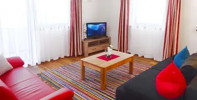 TV/Unterhaltungsangebot in der Unterkunft Ferienwohnung Natural B