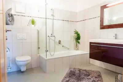 Ein Badezimmer in der Unterkunft Starmacher Hof