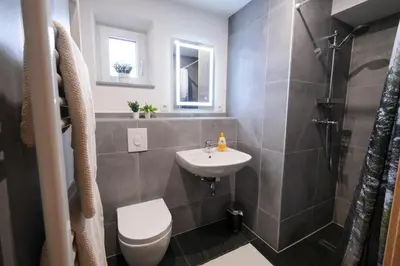 Ein Badezimmer in der Unterkunft Haus Simona