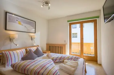 Ein Bett oder Betten in einem Zimmer der Unterkunft Apart Pfister