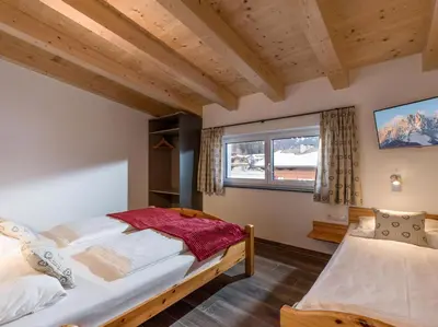 Ein Bett oder Betten in einem Zimmer der Unterkunft Dani's Ferienwohnung