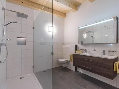 Ein Badezimmer in der Unterkunft Dani's Ferienwohnung