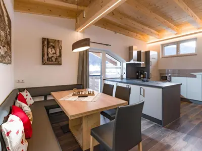 Küche/Küchenzeile in der Unterkunft Dani's Ferienwohnung