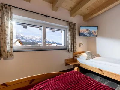 Ein Bett oder Betten in einem Zimmer der Unterkunft Dani's Ferienwohnung
