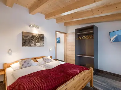 Ein Bett oder Betten in einem Zimmer der Unterkunft Dani's Ferienwohnung