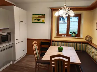 Küche/Küchenzeile in der Unterkunft Fischlehen