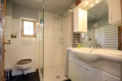 Ein Badezimmer in der Unterkunft Almliesl UTTE-629