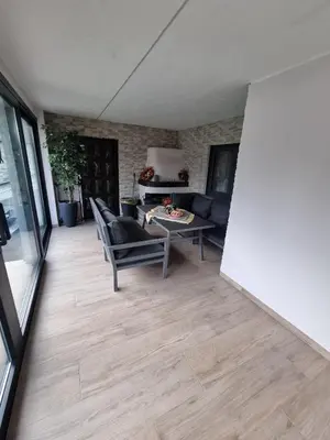 Ein Sitzbereich in der Unterkunft Mountain Pearl