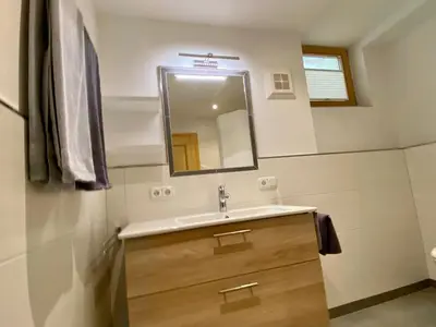 Ein Badezimmer in der Unterkunft Ferienwohnung Trattner