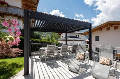 Ein Balkon oder eine Terrasse in der Unterkunft Apart Silvana