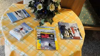 Die Bibliothek in der Pension