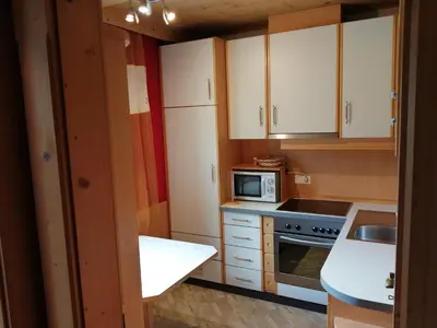Küche/Küchenzeile in der Unterkunft Appartement Geisler