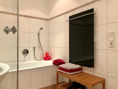 Ein Badezimmer in der Unterkunft Apartment Venediger