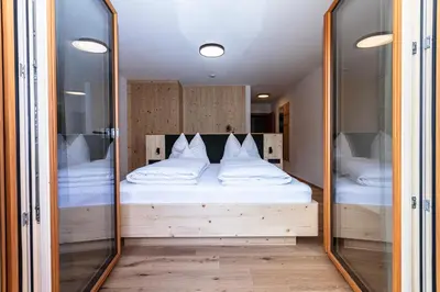 Ein Bett oder Betten in einem Zimmer der Unterkunft Der Pfindlhof