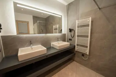 Ein Badezimmer in der Unterkunft Chalet Hochkrimml 43
