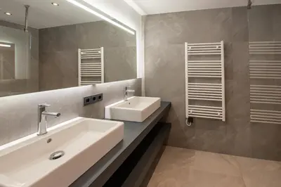 Ein Badezimmer in der Unterkunft Chalet Hochkrimml 43