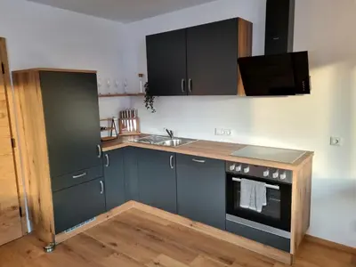 Küche/Küchenzeile in der Unterkunft Ferienwohnung Kurz