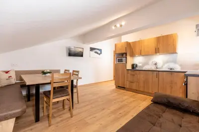Küche/Küchenzeile in der Unterkunft Herzstück Appartements Zillertal